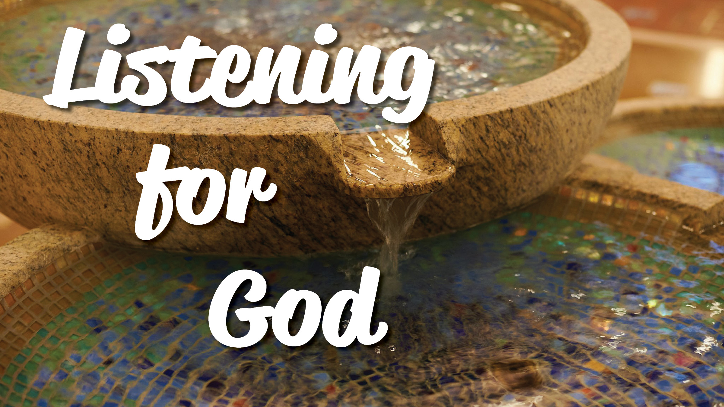 Listening for God Contemplative Prayer